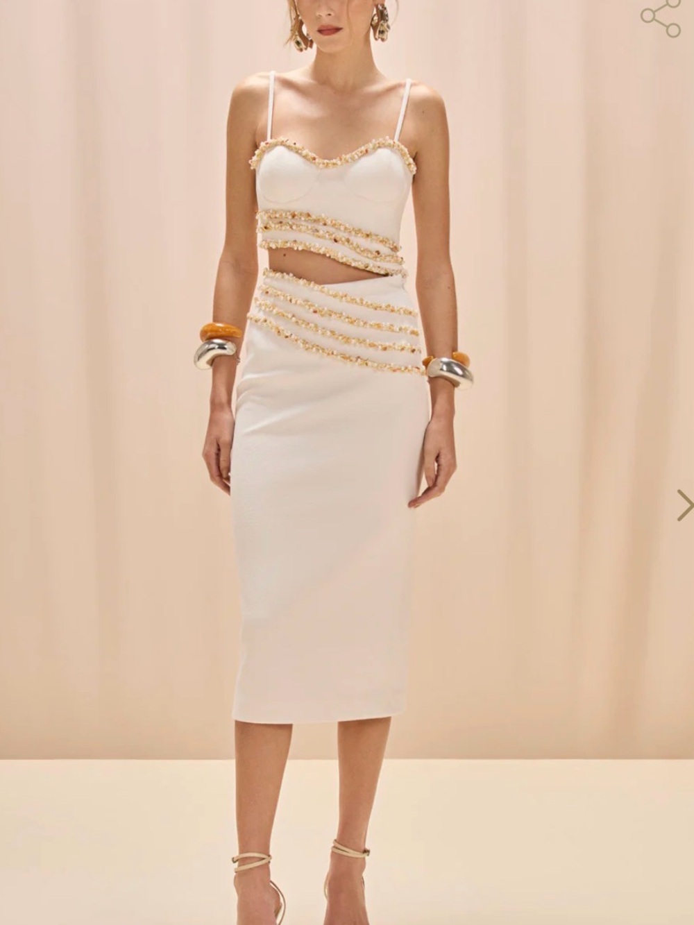 PATBO JADE KNIT MIDI SKIRT XS